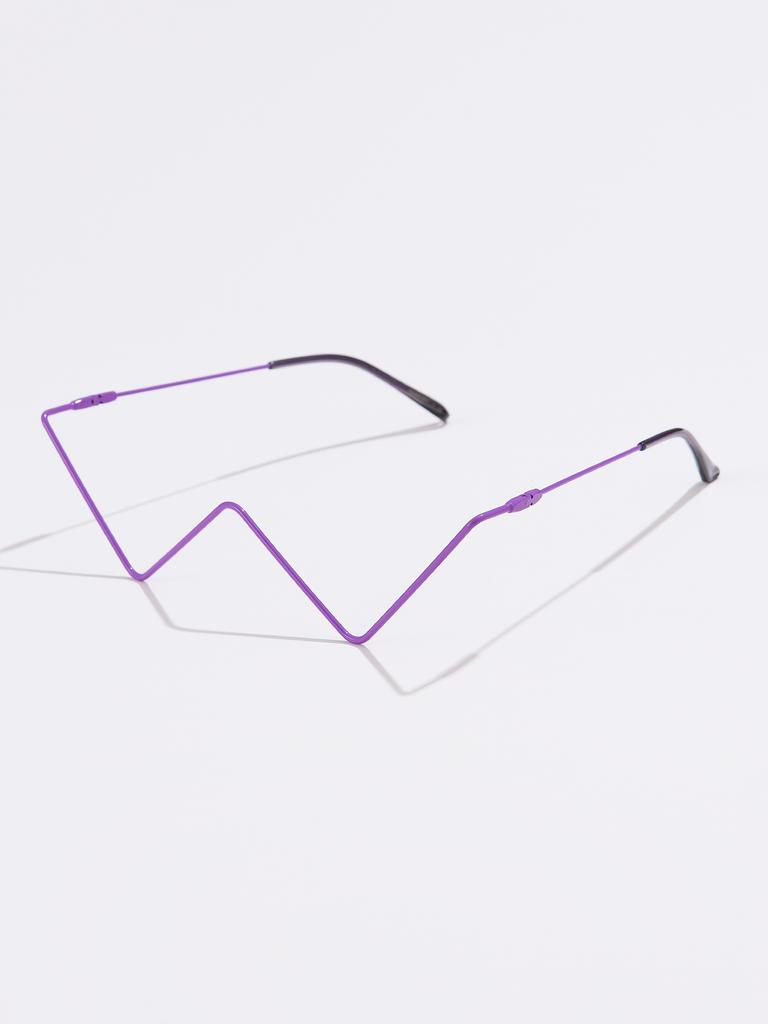 New Fashion Crystal Sunglasses Frames For Women Small Diamond Eyeglasses Line Alloy Frame Eyewear Punk Half Frame Glasses