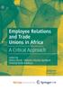 Книга Employee Relations and Trade Unions In Africa : A Critical Approach