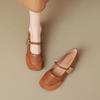 Weiwei Girl 993-5 French Mary Jane Shoes Women's Flat Bottom One Word with Shallow Mouth Retro Soft Sole Single Shoes Fairy Style