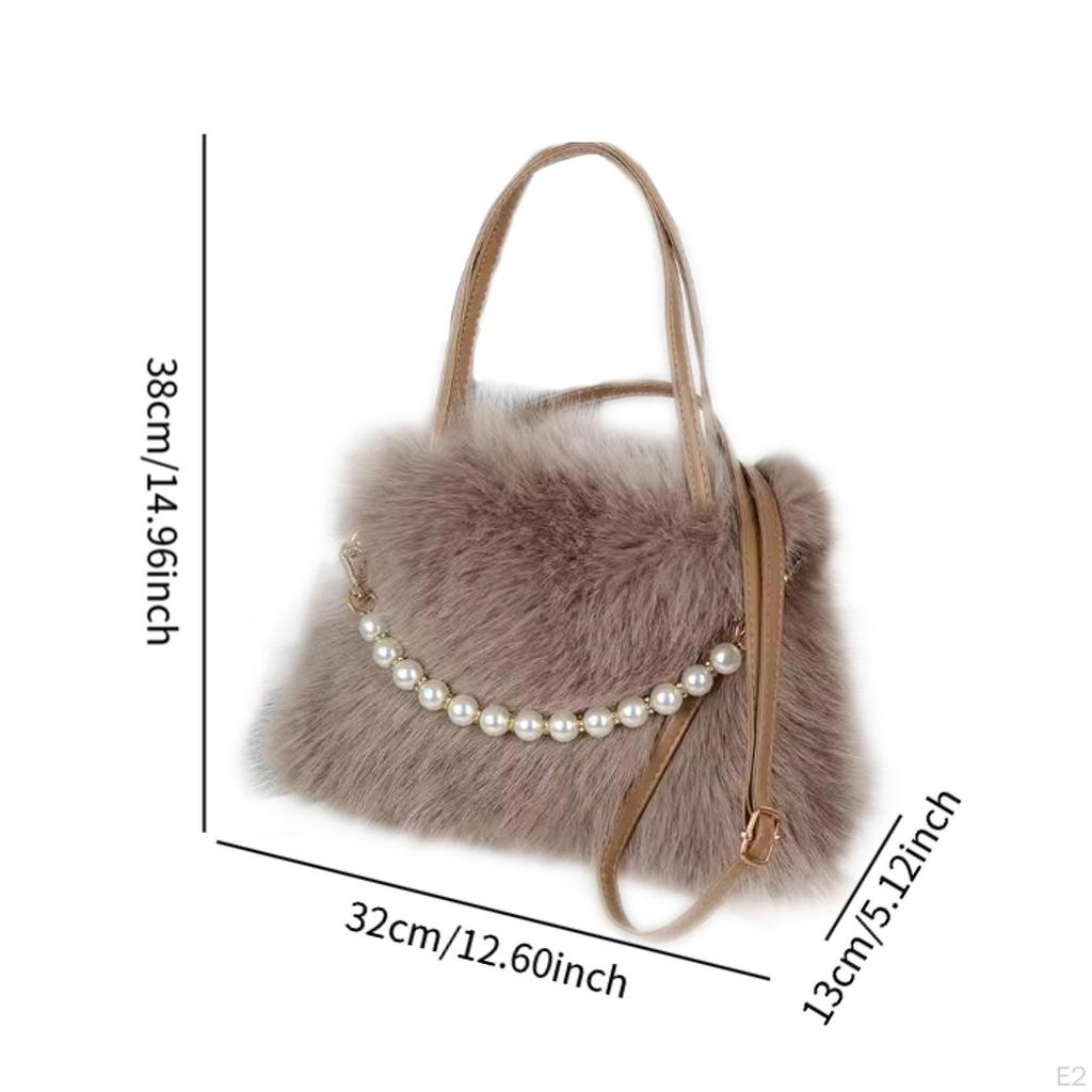 Модная мягкая плюшевая сумка через плечо для женщин для отпуска, поездок на работу, путешествий