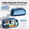 Magnetic large-capacity pencil case boys stationery box pencil case 2026 new style