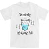 Men's Science Is Optimistic T-Shirts Technically It Is Always Full Top Tee Summer Classic Women T Shirt Casual Tshirt Plus Size