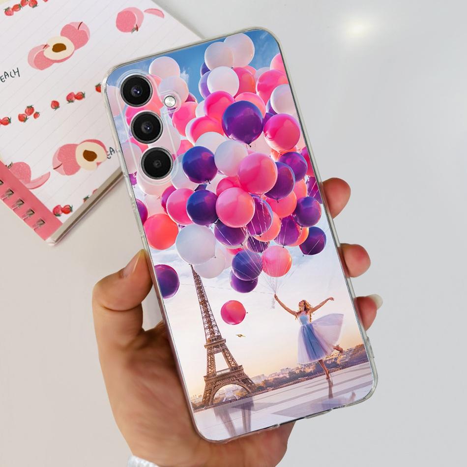 For Samsung Galaxy A24 SM-A245F Phone Case Stylish Cat Painted Soft Silicone TPU Cover For Samsung A24 A34 A54 A346B SM-A546B