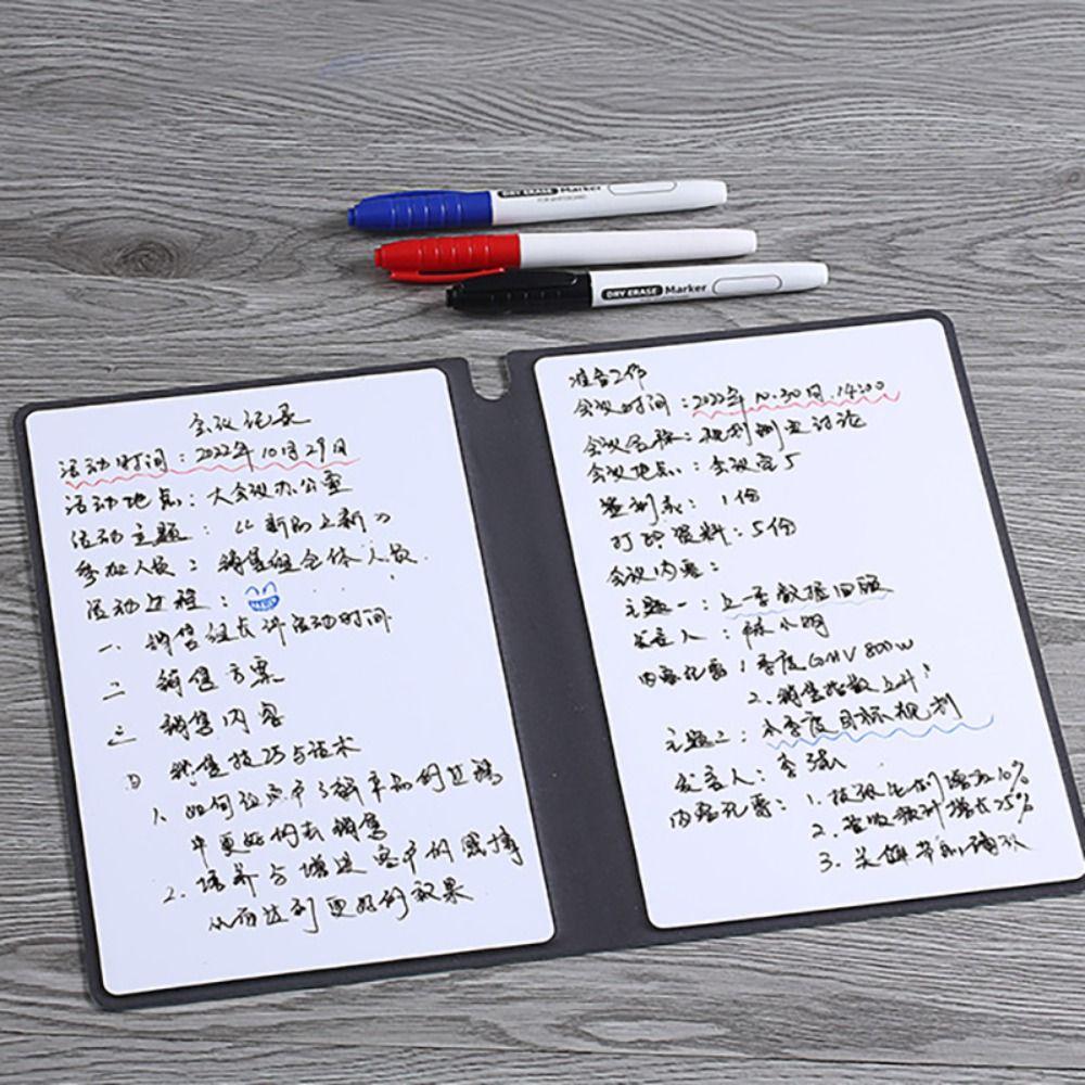 With Whiteboard Pen Erasable Whiteboard Draft Reusable Writing Board Weekly Planner Students Gift