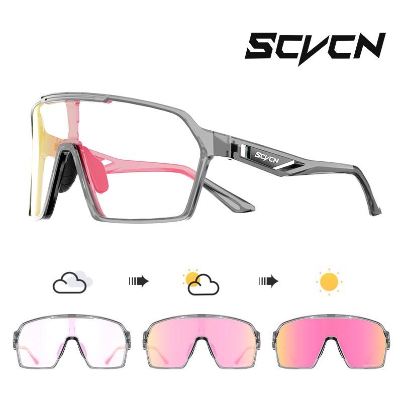 SCVCN Outdoor Photochromic Sunglasses Bicycle UV400 Eyewear Sale Sports Bike Glasses Women Driving Cycling Glasses Man MTB Road 7
