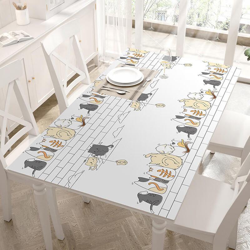 Oil-Proof Sticker, Small Cat Design, 60*300cm, Kitchen Decal, Waterproof And Oil-Resistant, Self-Adhesive, Heat-Resistant Countertop Protective Film