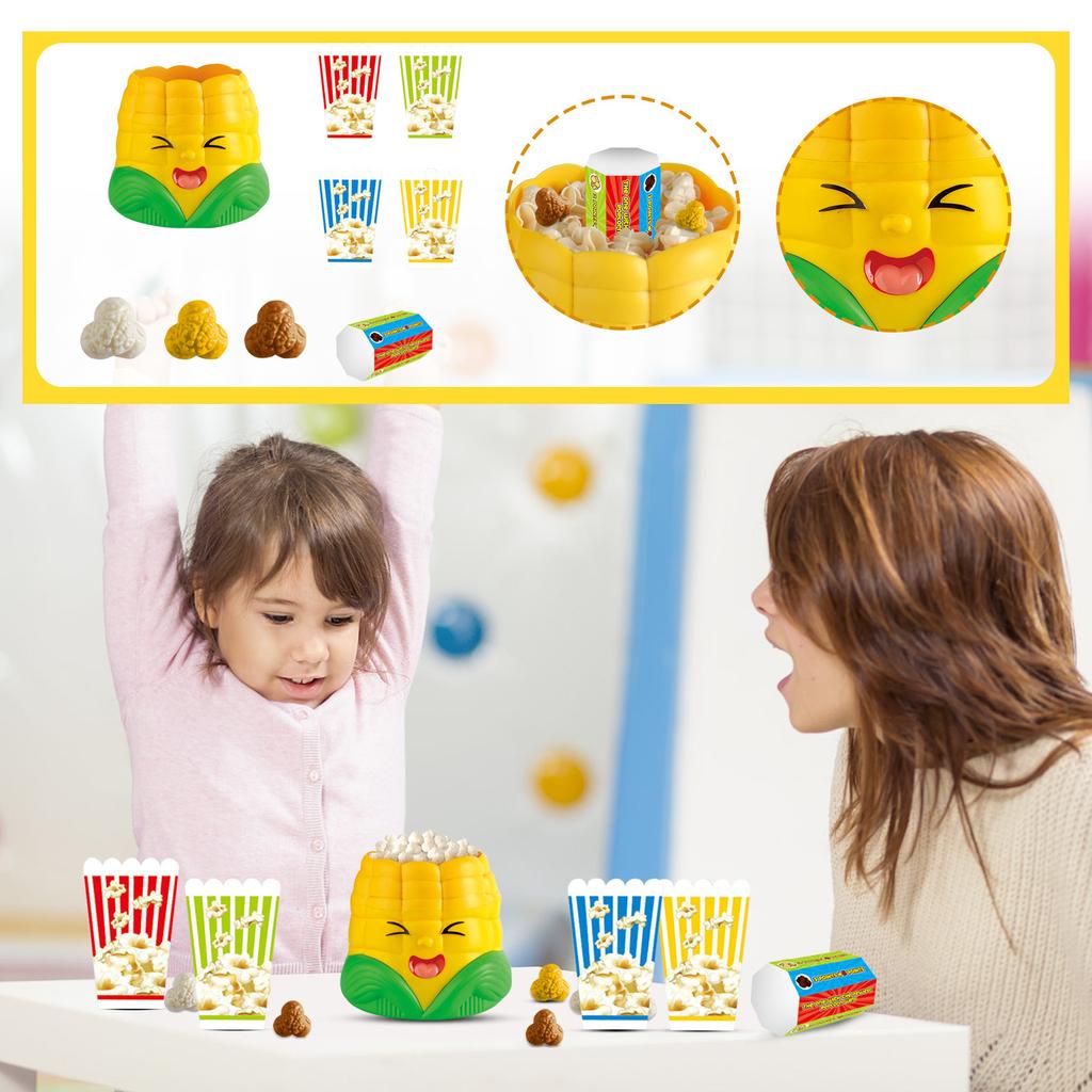 Детские настольные игры для семейных вечеринок. Игры для вечеринок. Кто больше всего любит попкорн. Настольная игра для взрослых и детей 8-12 лет, 2-4 игрока, игра для праздничной вечеринки.