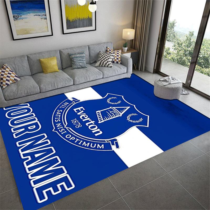 Custom Name Everton FC Carpet Rug for Living Room Bedroom Home Sofa Decoration,Kids play Non-slip Floor Mat