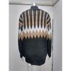 Women's Long Sleeve Turtleneck Geometric Pattern Loose Casual Sweater