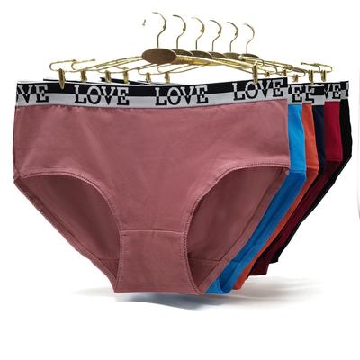 Трусики больших размеров, хлопковое нижнее белье, женское нижнее белье со средней талией и бантом, однотонное, милое, интимное, 6 шт.