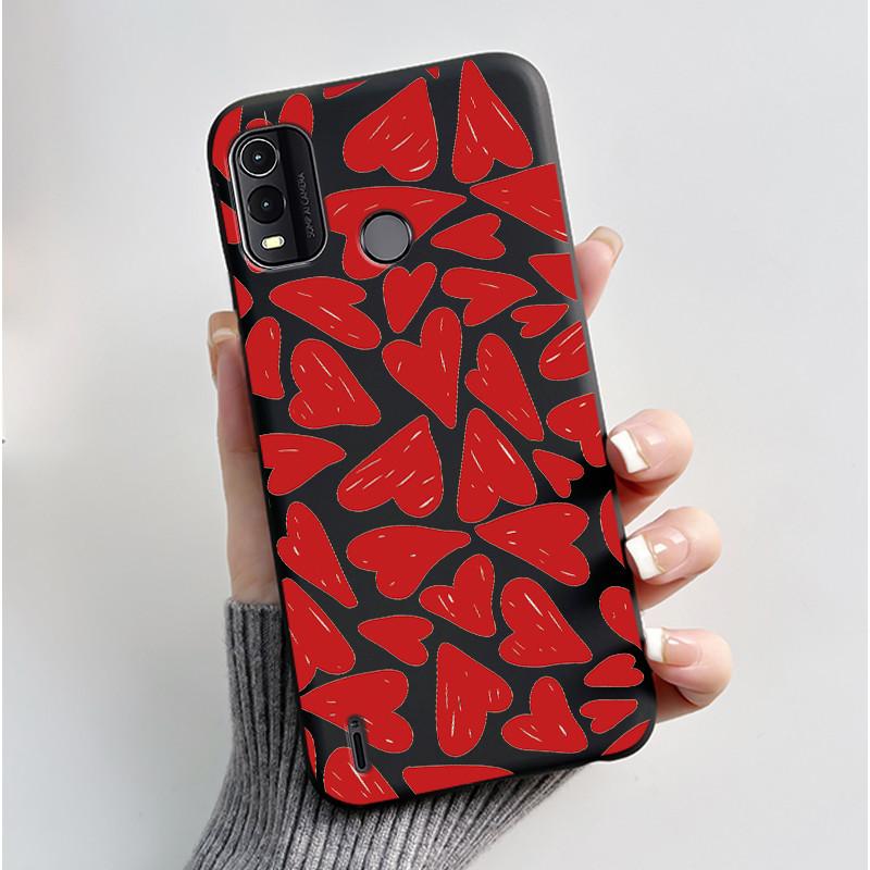 Black Case For Nokia G11 Plus Unique Design Black Cat Holding A Basket Pattern Shell Jelly Color Anti-scratch Soft Casing