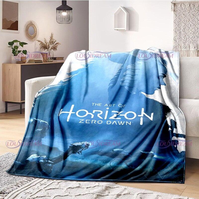 Одеяло для любителей геймеров Horizon Zero Dawn, игровое одеяло, флисовое одеяло, одеяло для взрослых и детей, покрывало для геймера, подарки