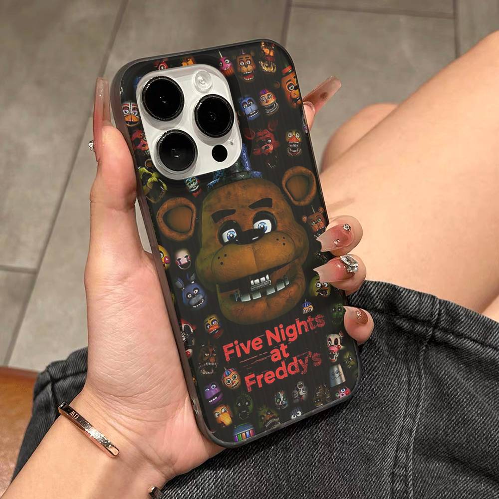 Five-Nights-At-Freddys Для IPhone 17 16 15 Plus Pro Max 12 14 Plus 11 13 Волна Гофрированная Полоса Чехол для Телефона