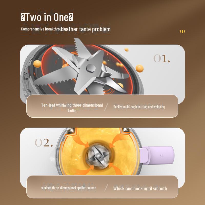 Интеллектуальный стенолом Zhengong: Многофункциональная машина для приготовления соевого молока с 10 лезвиями, бесшумная работа, не требует замачивания или фильтрации.