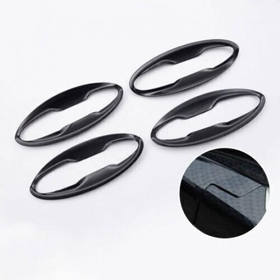Exterior side door bowl cover trim ABS carbon fiber For Honda Fit Jazz 2014-2020