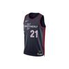 Dri-Fit NBA Swingman Joel Embiid Philadelphia 76Ers City Edition 2023/24 Джерси Черный Мужской Уличный Стиль DX8515-420