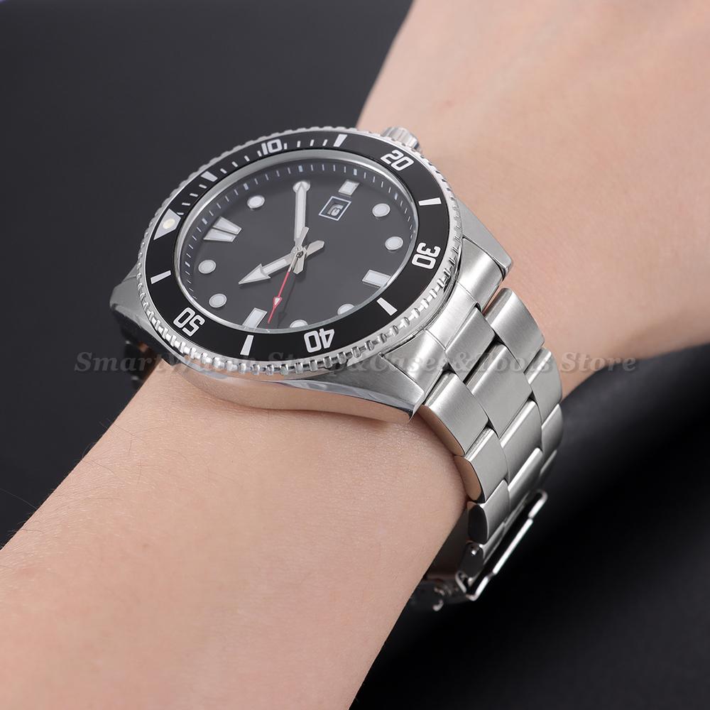 18/20/22/24 мм Сплошные браслеты для часов из нержавеющей стали для Seiko 5 SKX009/007 для Jubilee Изогнутый конец Металлический ремешок для часов Браслеты для часов