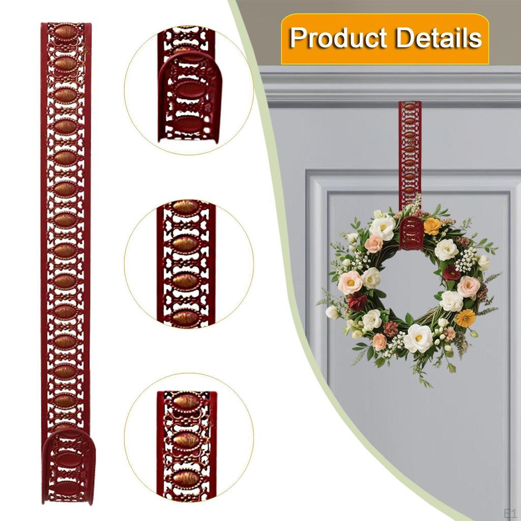 Вешалка для венка на входную дверь Рождественская Устойчивая над крючком Украшение