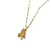 Fashionable Small Collarbone Necklace Women'S Gold New Diamond-Encrusted Unicorn Animal Necklace Pegasus