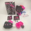 Брелок-карабин Hello Kitty, маскот для дайвинга, 4 штуки, черный