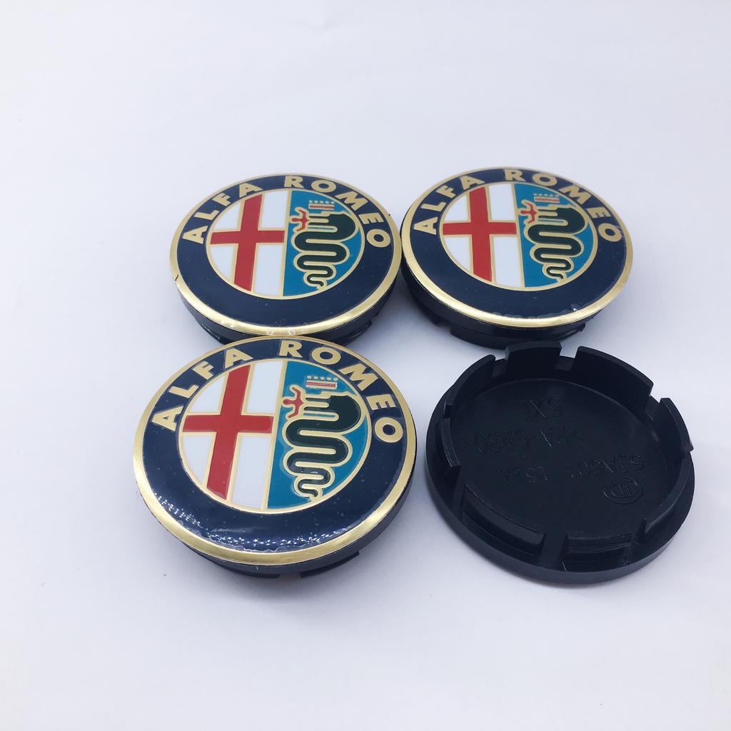 10Pcs 56mm For Alfa Romeo 159 147 156 Giulietta GT Mito Brera Giulia Car Wheel Hub Logo Modification Wheel Hub Cover Decoration