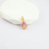 Elegant Copper Fox Gourd & Four-Leaf Clover Necklace with Zircon & Butterfly Accents for Women.