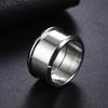 Handmade Cool Ring Set Metal Blank Ring DIY Jewelry Gift Making Supplies Self-Creation Stainless Steel Ring