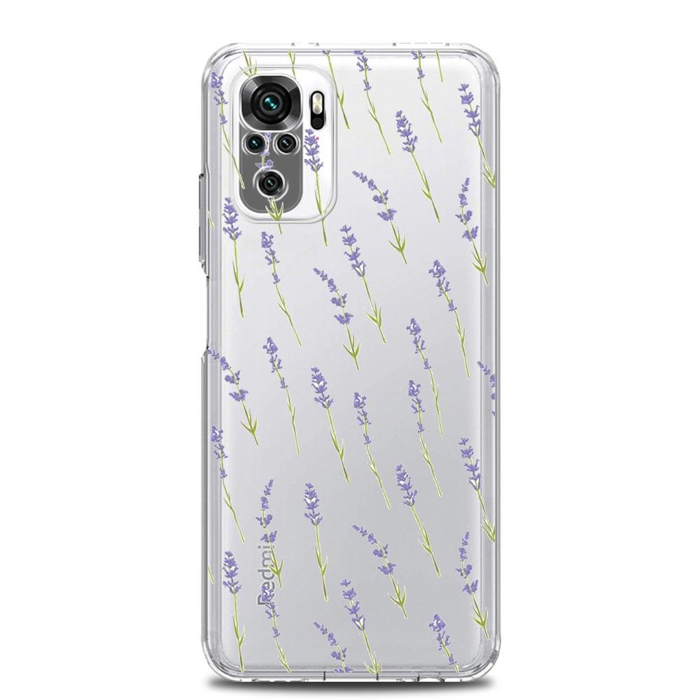 Чехол для телефона подсолнух Лаванда Фиолетовый для Xiaomi Redmi Note 12 5G 9S 9 8 10 11 Pro Plus 4G 9T 8T 10C 9C 9A 7 Прозрачный Чехол
