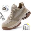 Fashion Men's Labor Shoes Indestructible Comfortable Breathable Safety Work Boots Sneakers Anti Smashing Outdoors Male Footwear