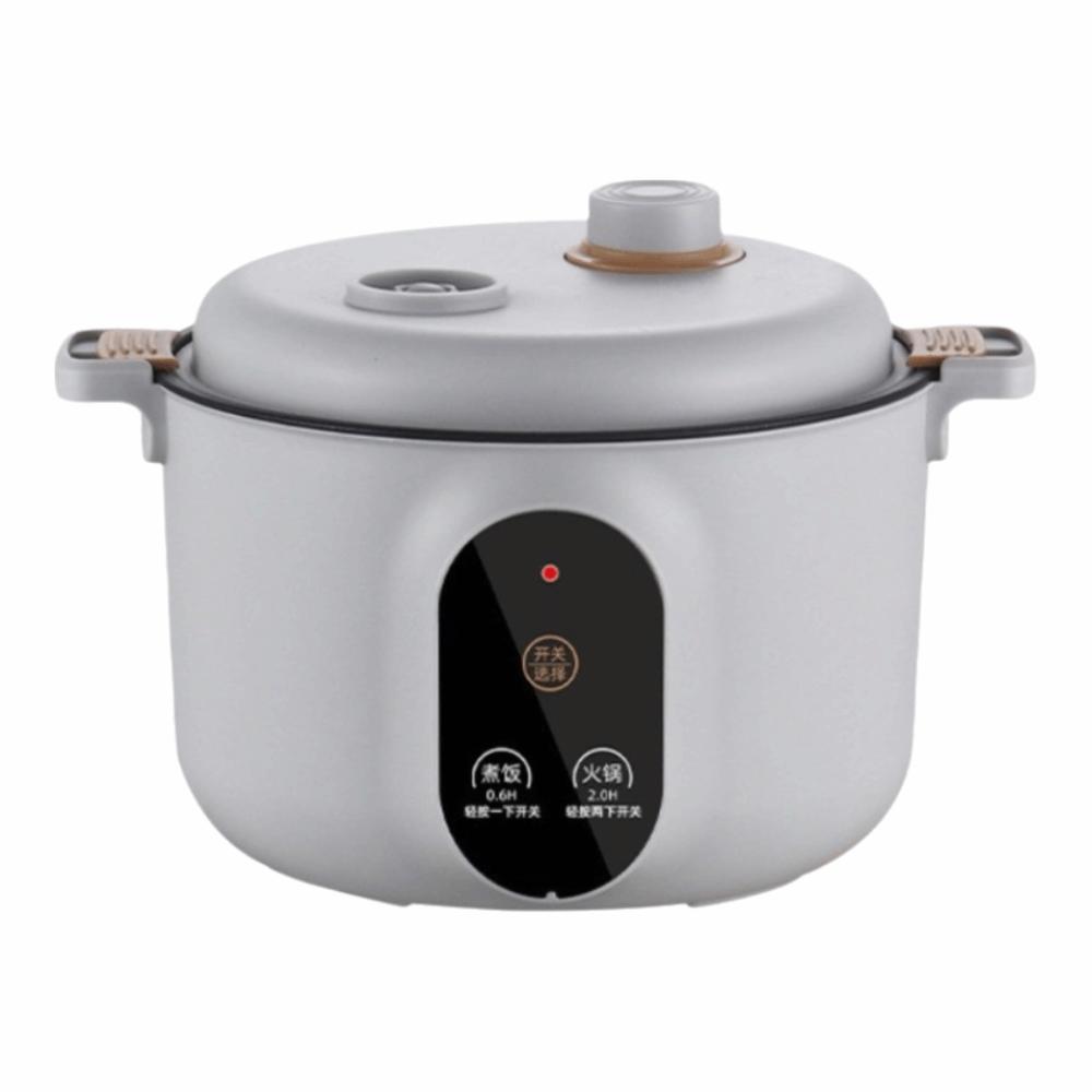 Легкая 20-см микро-скороварка с антипригарным покрытием, быстронагревающаяся, рисоварка 2 л, суповарка-тушилка с защитой от перелива, для студенческого общежития