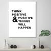Canvas print, motivational Think positive