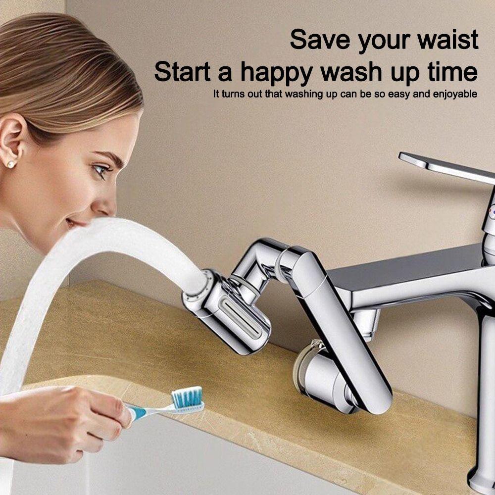 4 Modes Kitchen Faucet 1440° Rotate Faucet Extender Universal Rotatable Faucet Sprayer Kitchen