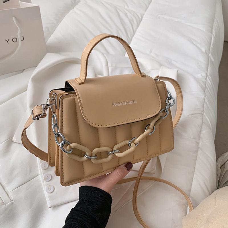 Винтажные однотонные модные сумки через плечо для женщин, сумка-мессенджер с клапаном, маленькие сумки через плечо из искусственной кожи, женский кошелек