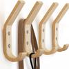 Black Walnut L-Shaped Solid Wood Coat & Hat Hook - Nordic Wall-Mounted Door Hook