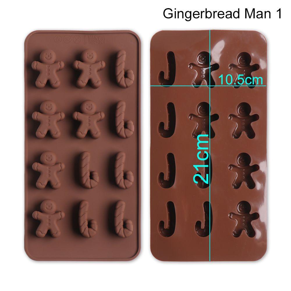 Cookie Shaping Decorating Gingerbread Man Christmas Candy Mould Xmas Chocolate Mold Baking Trays