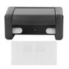 Toilet Roll Paper Holder Plastic Black Wall Mounted Self Adhesive No Punching Container for