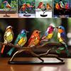 Современный стиль Акриловая фигурка птицы Красочные птицы Орнамент Настольная птица Украшение Настольный декор