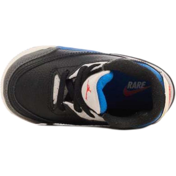 Air Jordan 3 Retro OG TD Rare Air Детские кроссовки Черный Чилийский-красный Нейтрально-серый IB8966-004