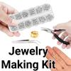Open Jump Rings Jewelry Making Kit 12 Grids Repair Tools Kit Pliers Jewelry Findings Set  Bracelets