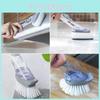 Premium Automatic Liquid Dispensing Long Handle Pot Cleaning Brush With Non-stick Features For Effortless Kitchen Cleaning