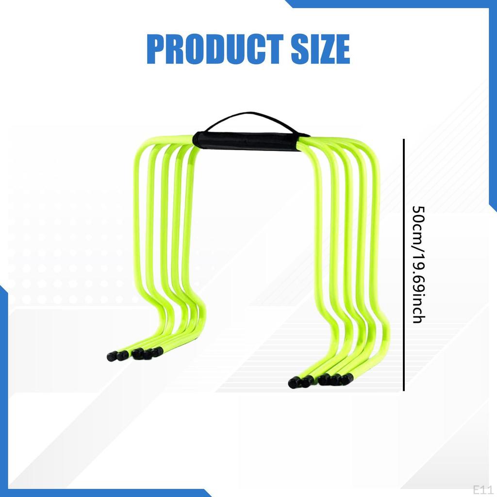 5Pcs Agility Hurdles Improves Strength Athletics Practice Speed Training Equipment