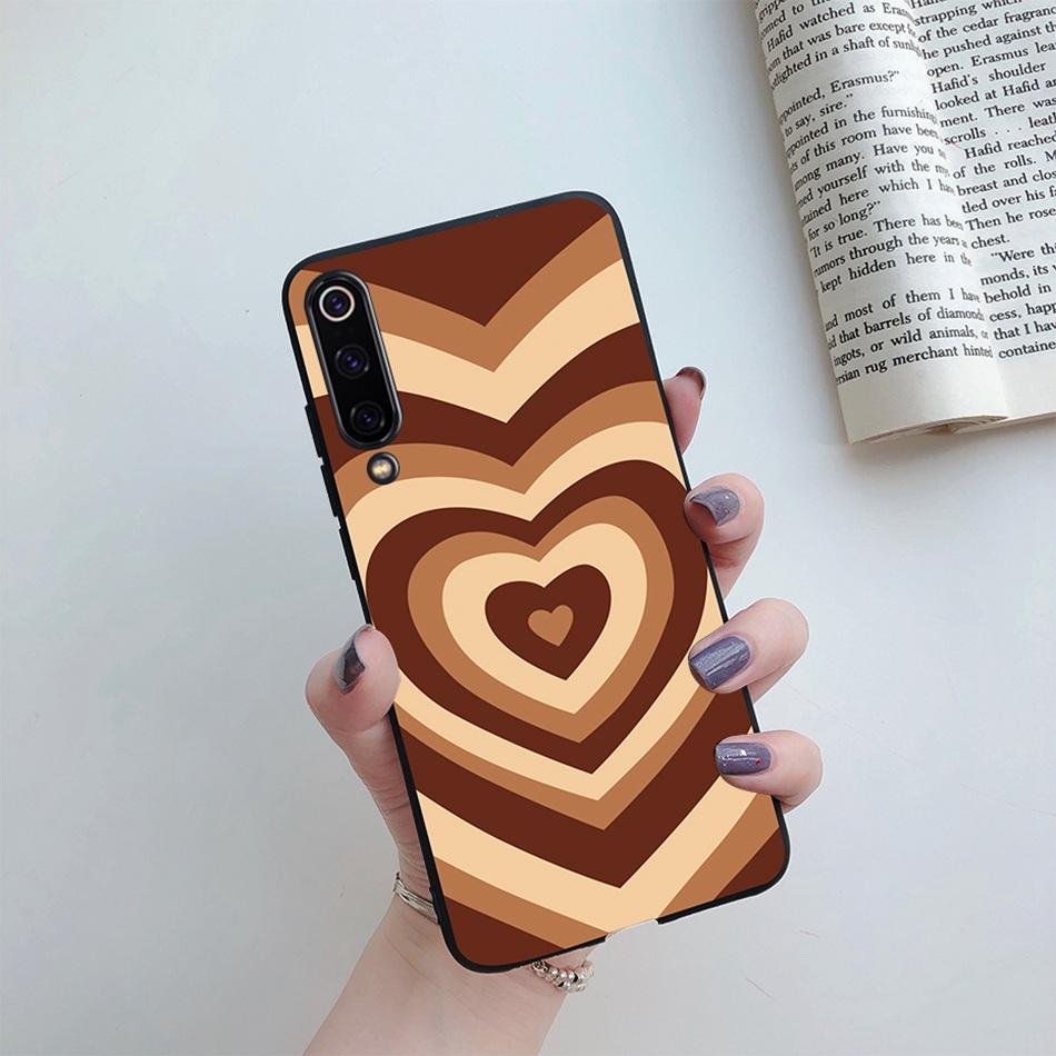 Case For Xiaomi Mi 8 9 Lite SE Fashion Silicone Love Heart Sunflower Phone Case Cute Cover Coque on Mi8 Mi9 9SE 8Lite 9Lite Case
