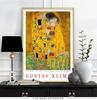 Принт Густава Климта, Художественный декор, Поцелуй Густава Климта, Современное искусство, Идея подарка, Настенная печать плакатов, Плакат выставочного музея, Без рамки