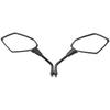 Pair Of Mirrors For Motorbikes Universal Ruler For Scooter Atv Bicycle Bicycle Threading Bolt 10 Mm