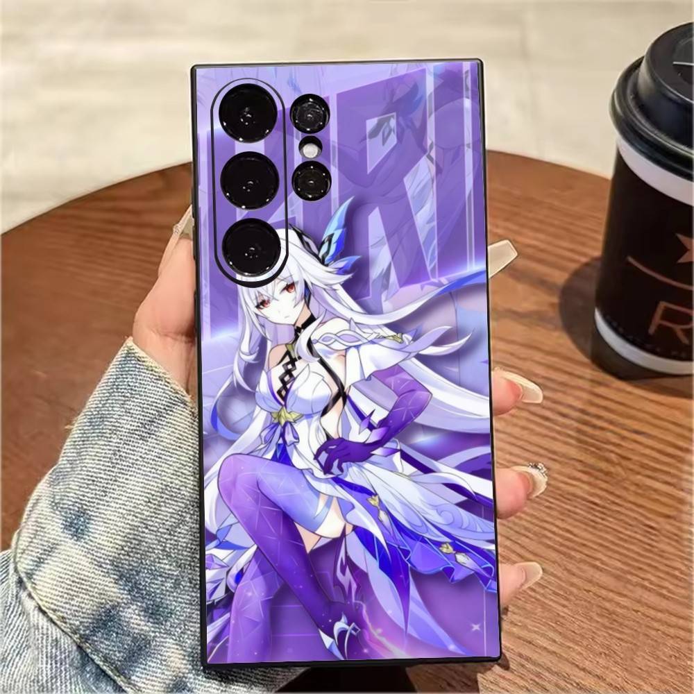 Чехол для телефона G-Genshin S-Skirk-k для Samsung S25, S24, S21, S22, S23, S20, Ultra, S26, Plus, Fe, Note, 5G Черный