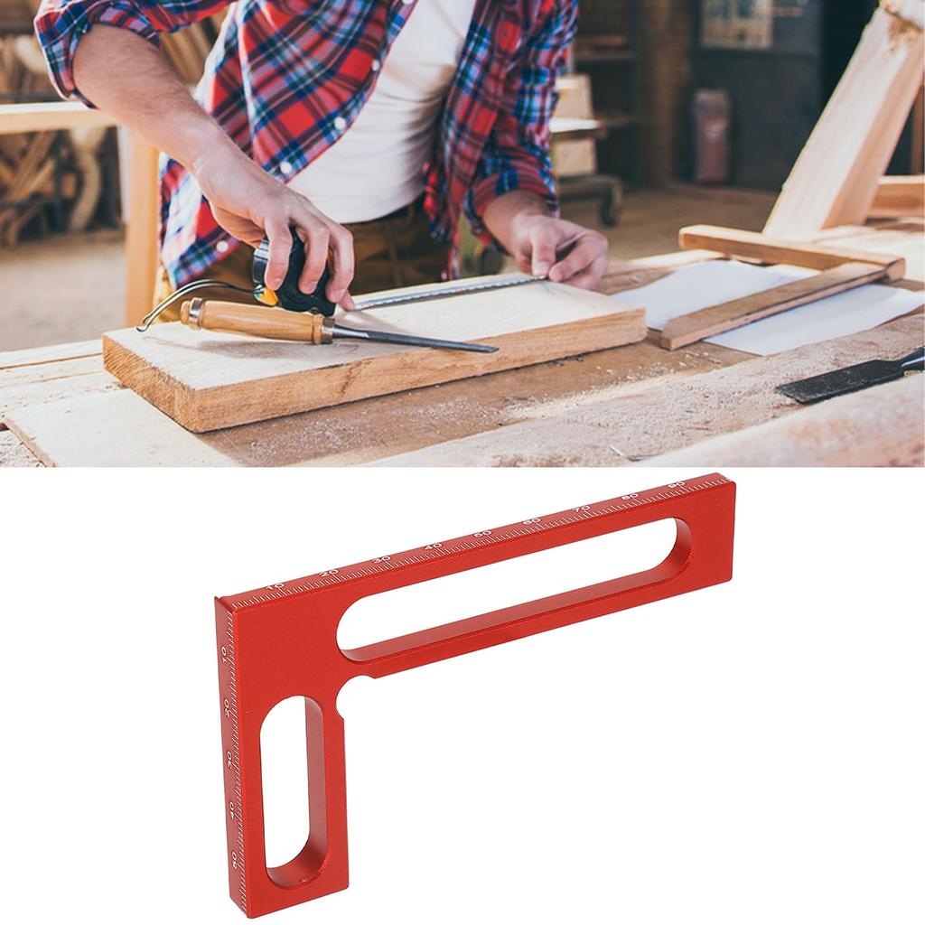 Carpenter   L Shape Aluminum Alloy Height Measuring Scribing 90 degrees  Woodworking Right Angle Ruler