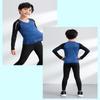 Boys Compression Tights Sets Running Training Fitness Sports Breathable Quick Drying Long Sleeve T-shirt