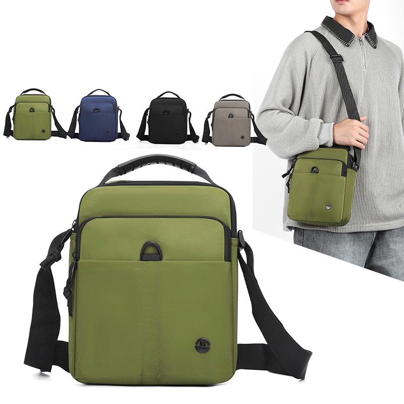 Мужская наплечная сумка Водоотталкивающая сумка-кроссбоди для поездок Деловая сумка