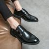 Мужские черные туфли-лоферы Monks, удобные свадебные туфли коричневого цвета из кожи, деловые туфли, большой размер