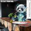 Плоская акриловая 2D-декорация панды, Декорация для помещений и улицы - Батарейки/электричество не требуются, Декорация для праздников, Декорация для магазина,